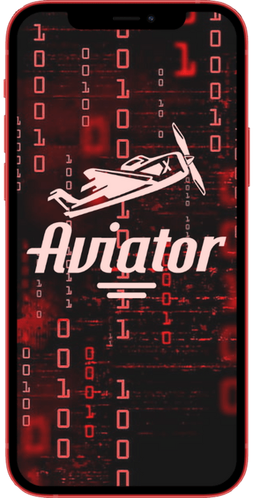 a red and black phone with the word aviator hack on it