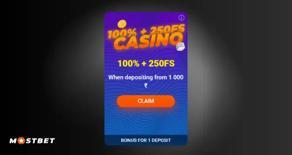 Mostbet 1st deposit bonus